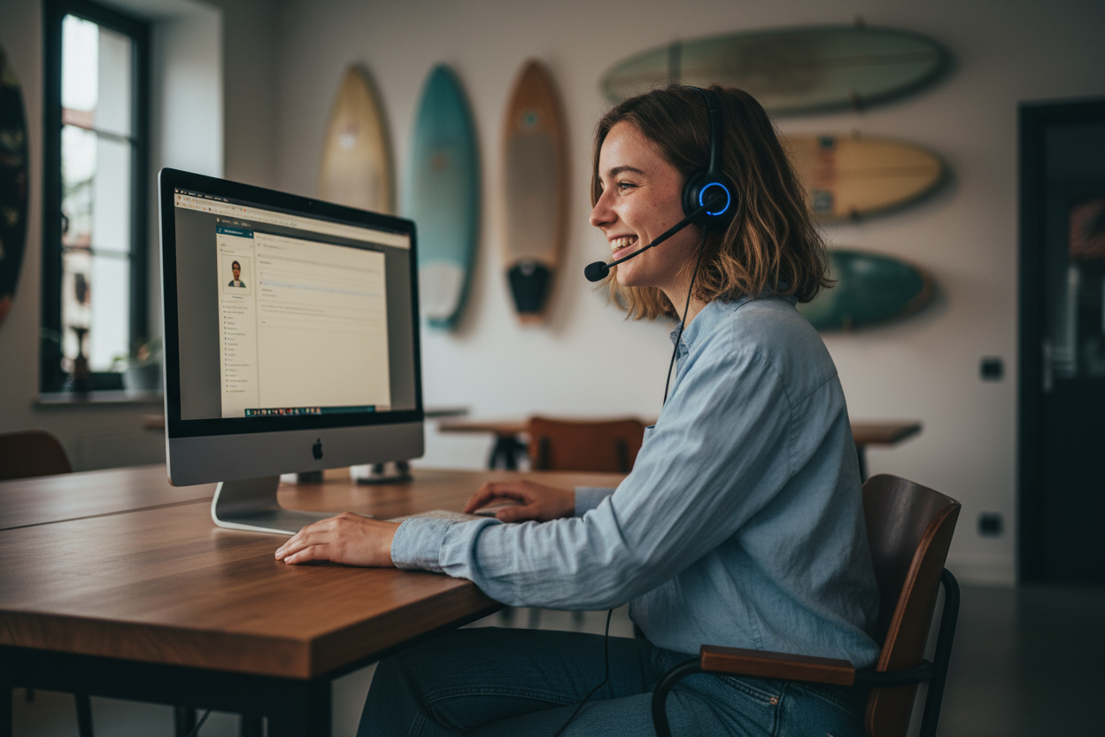 Service client Glisse Budget - Réaliste avec imperfections